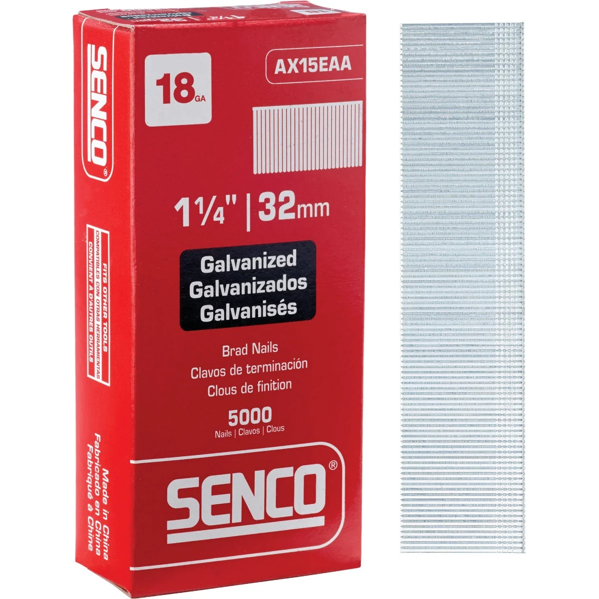 Selected Senco 18-Gauge Galvanized Medium Head Brad Nail 1-1 4 In. 5000 Ct. High-End