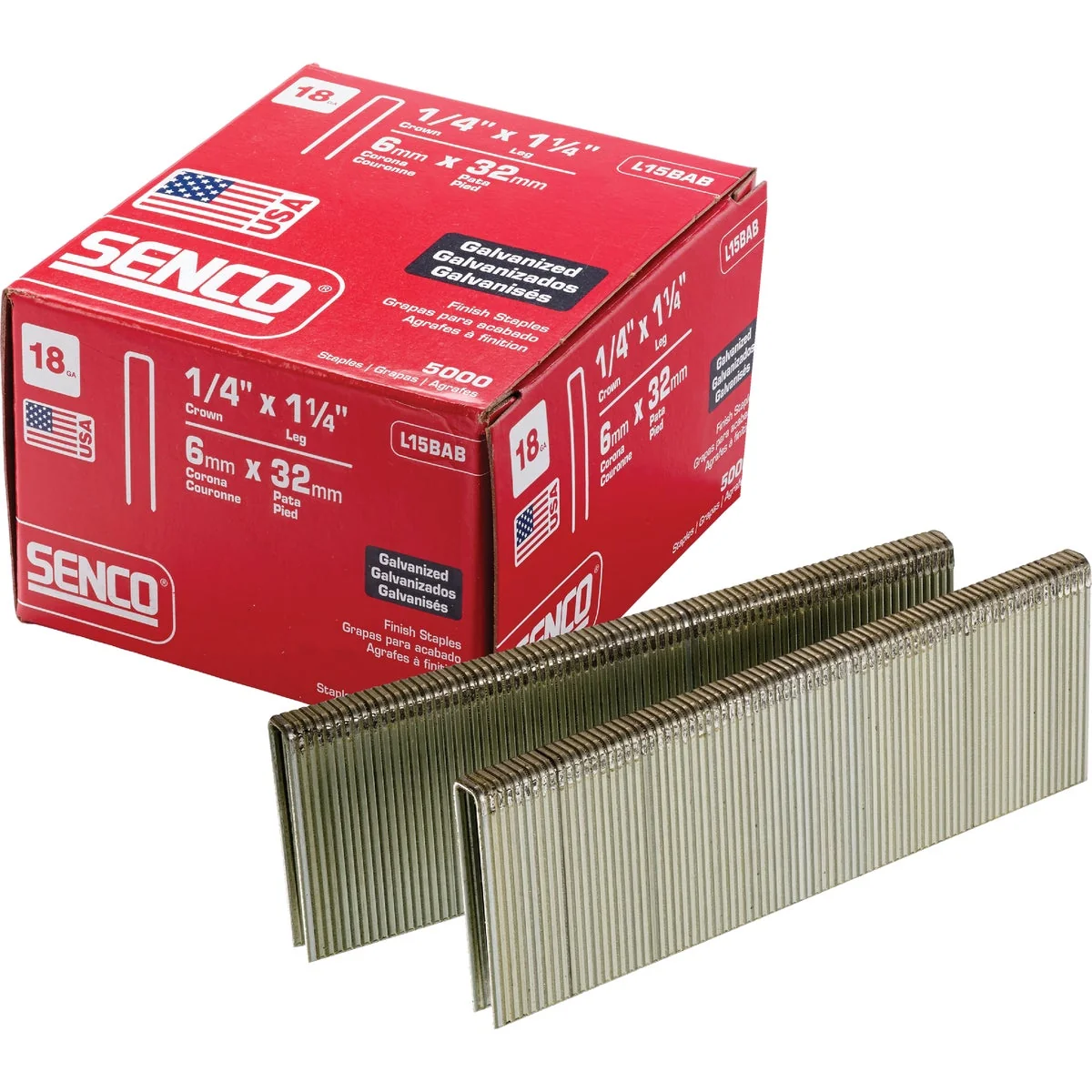 Organic Senco AccuSet 18-Gauge Galvanized Medium Wire Finish Staple 1 4 In. x 1-1 4 In. 5000 Ct. Unique