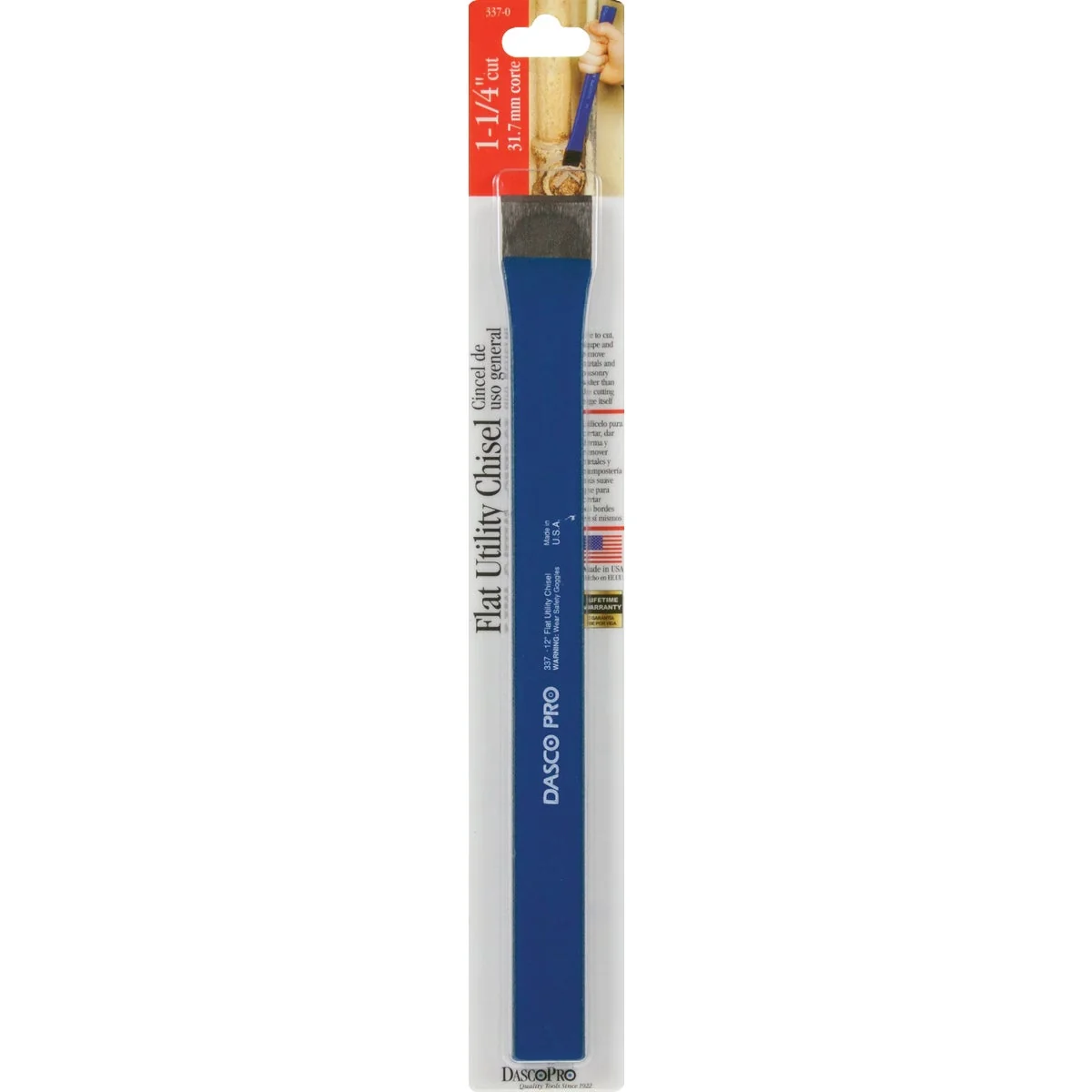 Comfortable Dasco 1-1 4 In. x 12 In. Flat Utility Chisel Unique