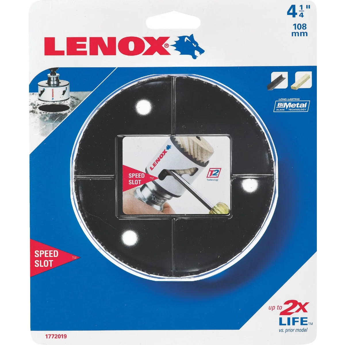 Safe Lenox Speed Slot 4-1 4 In. Bi-Metal Hole Saw Recyclable