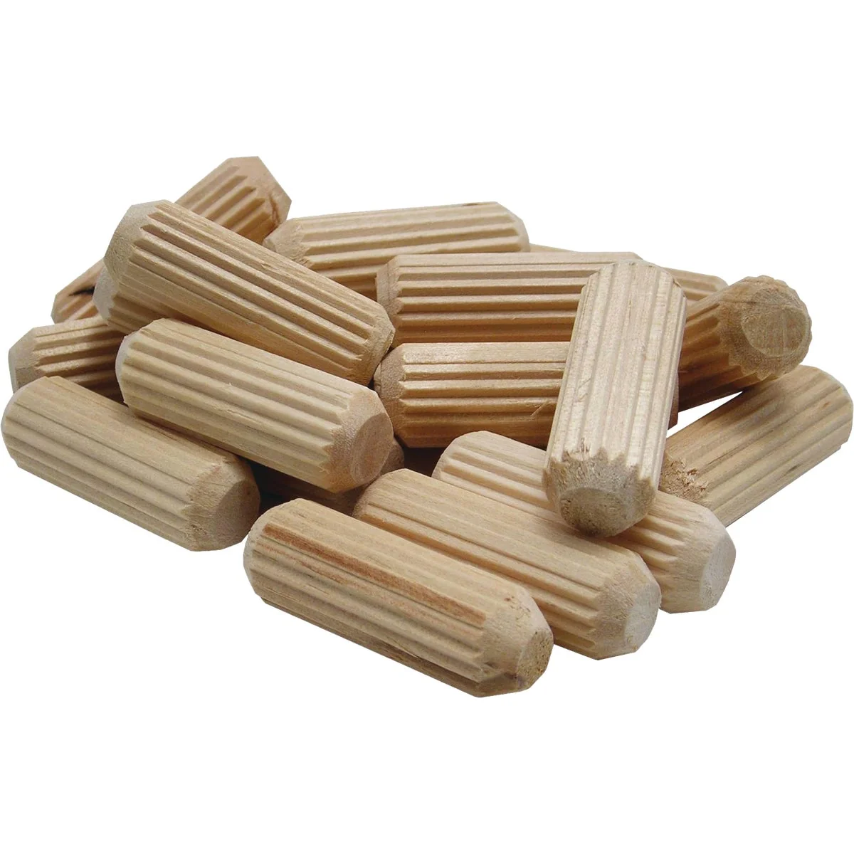 Prestigious General Tools 3 8 In. Fluted Hardwood Dowel Pin 35-Count Outstanding