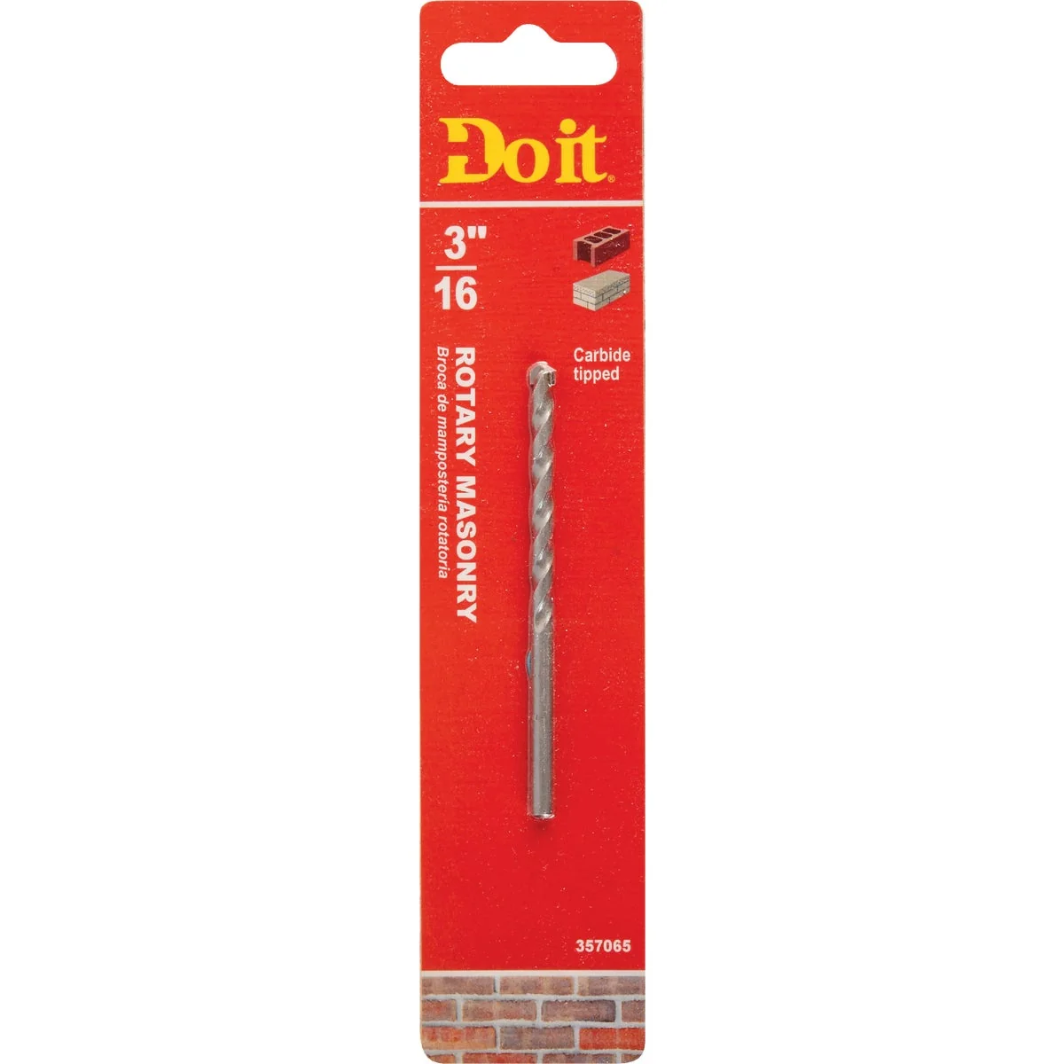 High-Performance Do it 3 16 In. x 3-3 8 In. Rotary Masonry Drill Bit Secure