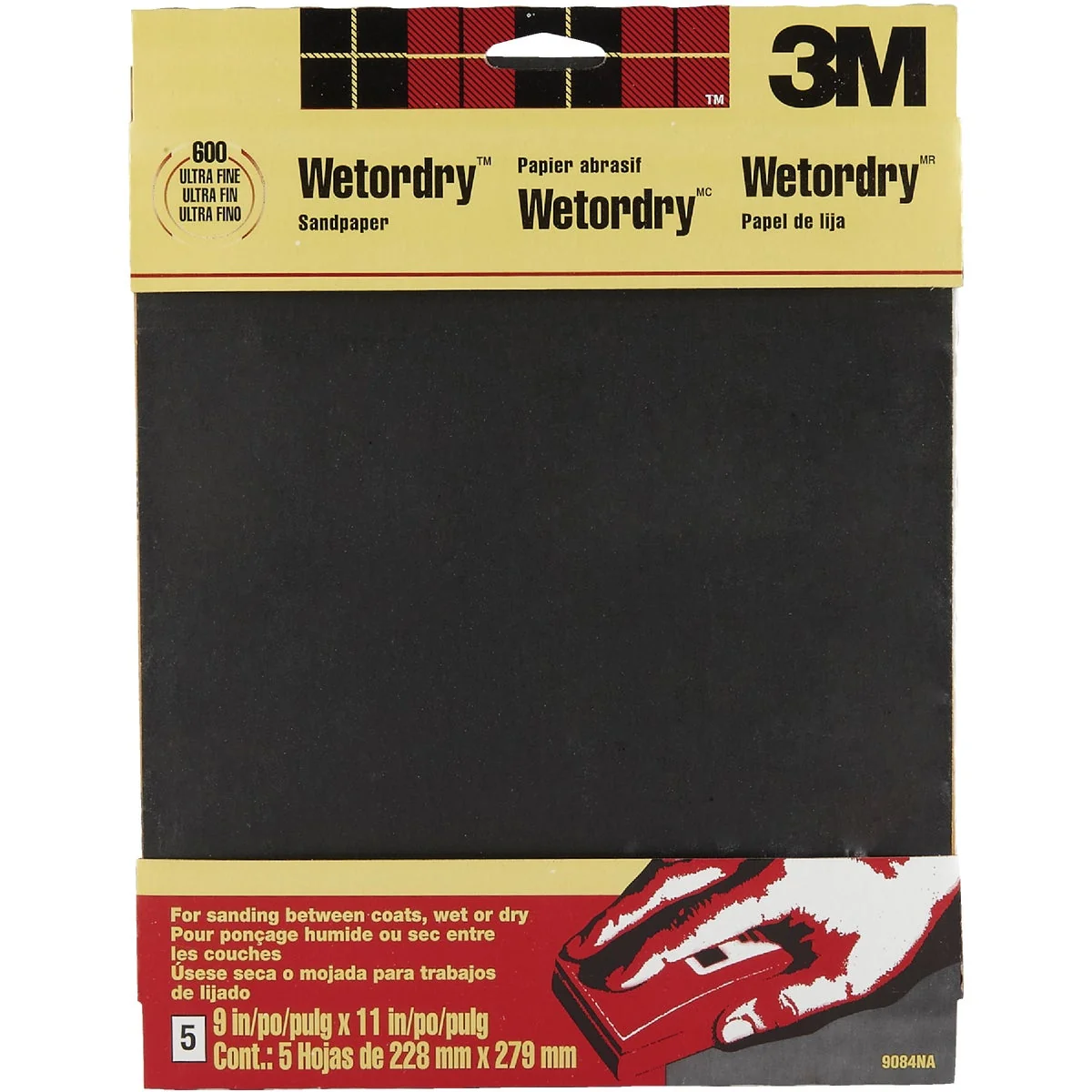 Detailed 3M Wetordry 9 In. x 11 In. 600 Grit Ultra Fine Sandpaper 5-Pack Prestigious