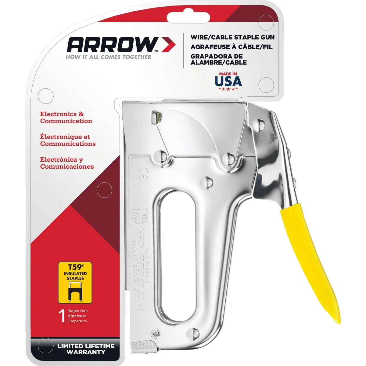 Efficient Arrow T59 Insulated Wire and Cable Staple Gun Next-Generation
