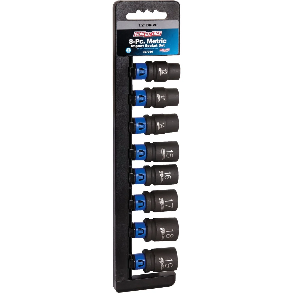 Carefully Designed Channellock Metric 1 2 In. Drive 6-Point Shallow Impact Driver Set 8-Piece Eco-Friendly