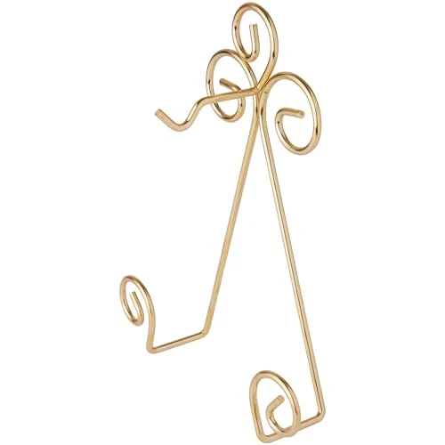 Enhanced Scroll Satin Gold 3 Count Green