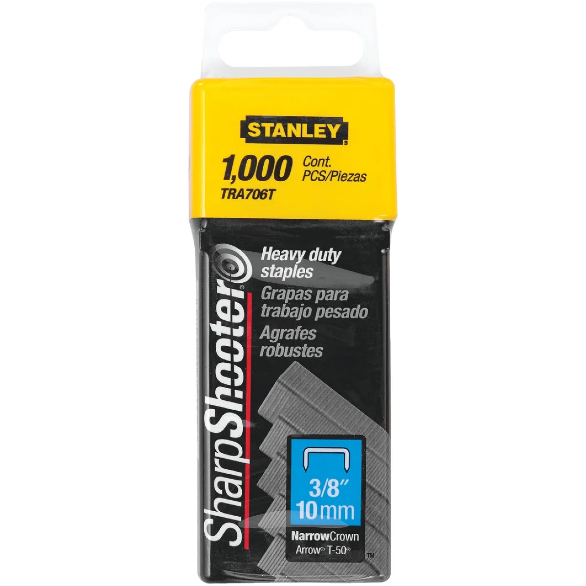 Functional Stanley SharpShooter Heavy-Duty Narrow Crown Staple 3 8 In. 1000-Pack Original
