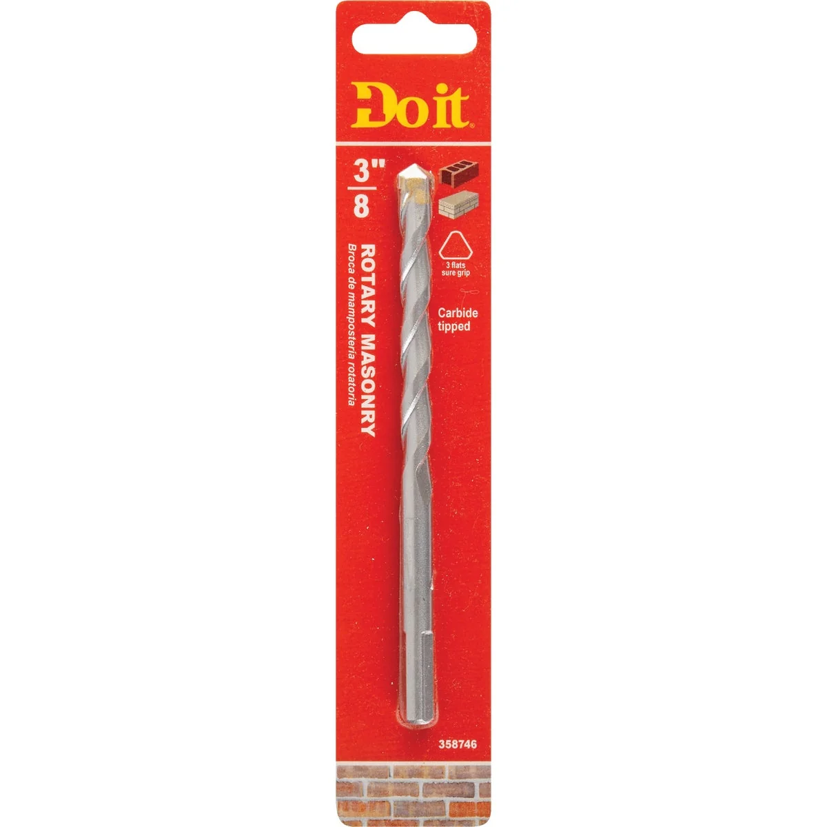 User-Friendly Do it 3 8 In. x 6 In. Rotary Masonry Drill Bit Verified