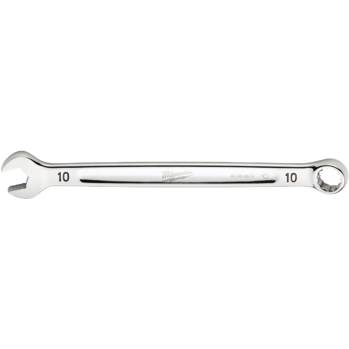 Solid Milwaukee Metric 10 mm 12-Point Combination Wrench Fine