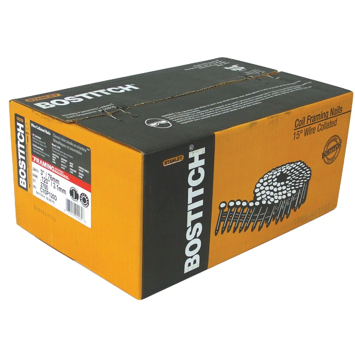 Relaxed Bostitch 15 Degree Wire Weld Coated Coil Framing Nail 3 In. x .120 In. 2700 Ct. Innovative