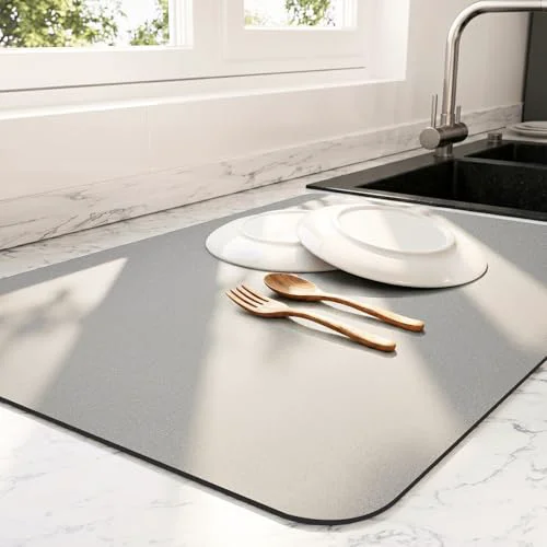 Classic Dish Drying Mat for Kitchen Counter Safe