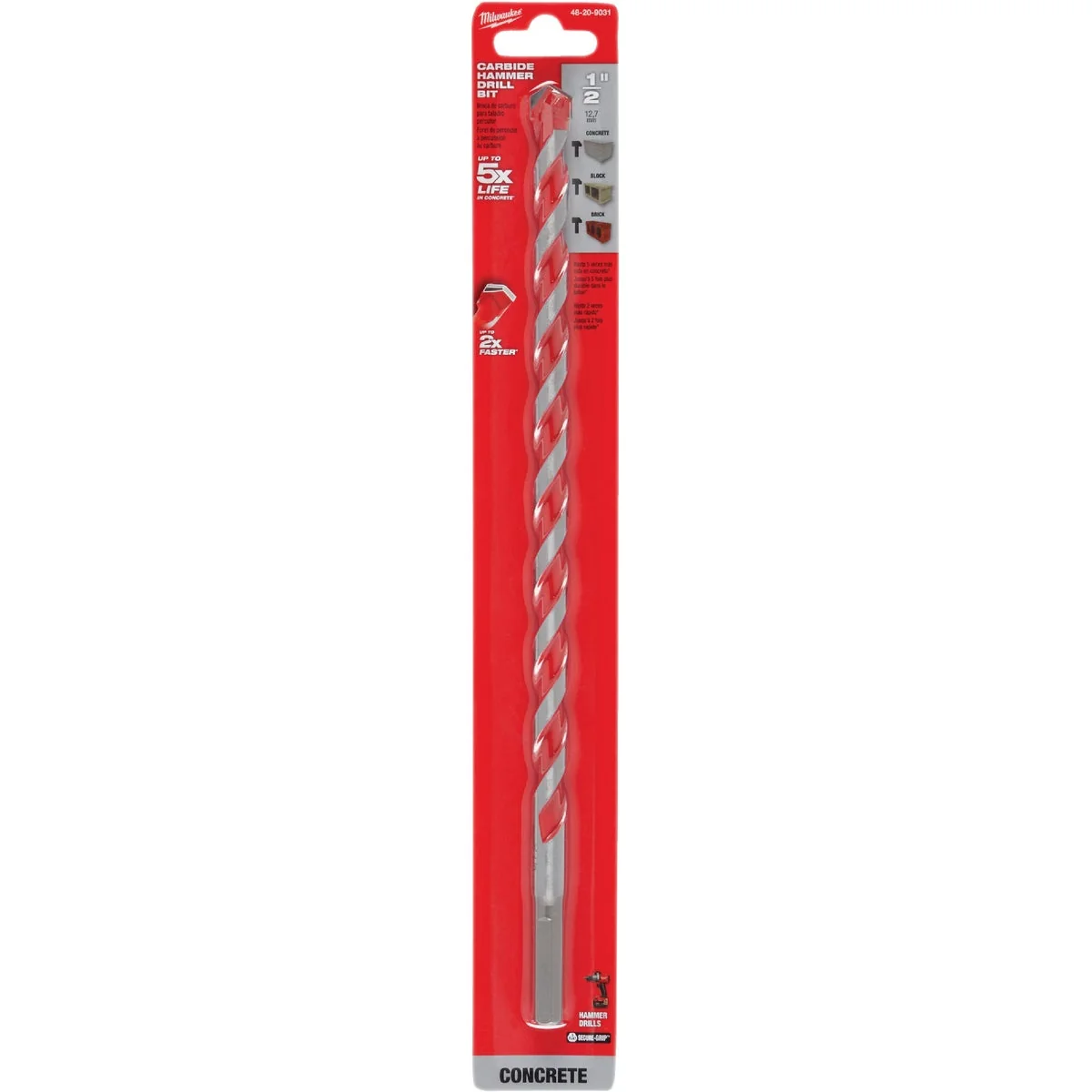 Relaxed Milwaukee 1 2 In. x 12 In. Carbide Masonry Drill Bit Versatile