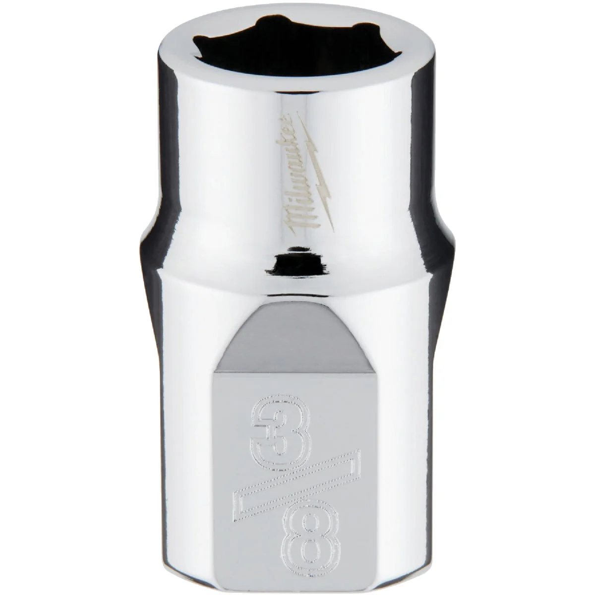 Lightweight Milwaukee 3 8 In. Drive 3 8 In. 6-Point Shallow Standard Socket with FOUR FLAT Sides Trusted