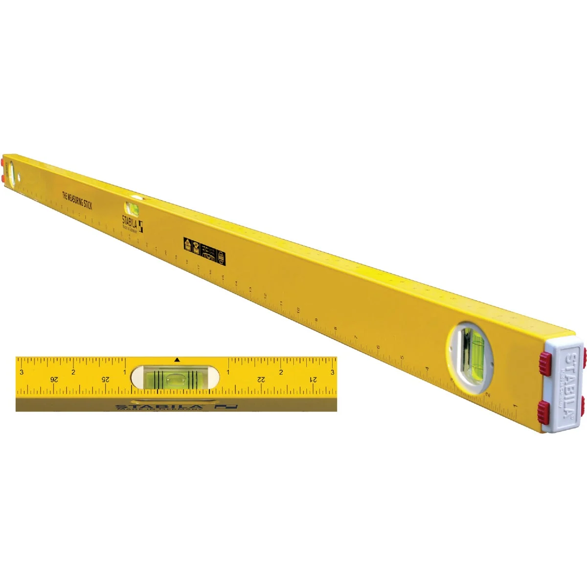 Elegant Stabila Measuring Stick 24 In. Aluminum Box Level Easy-to-Use