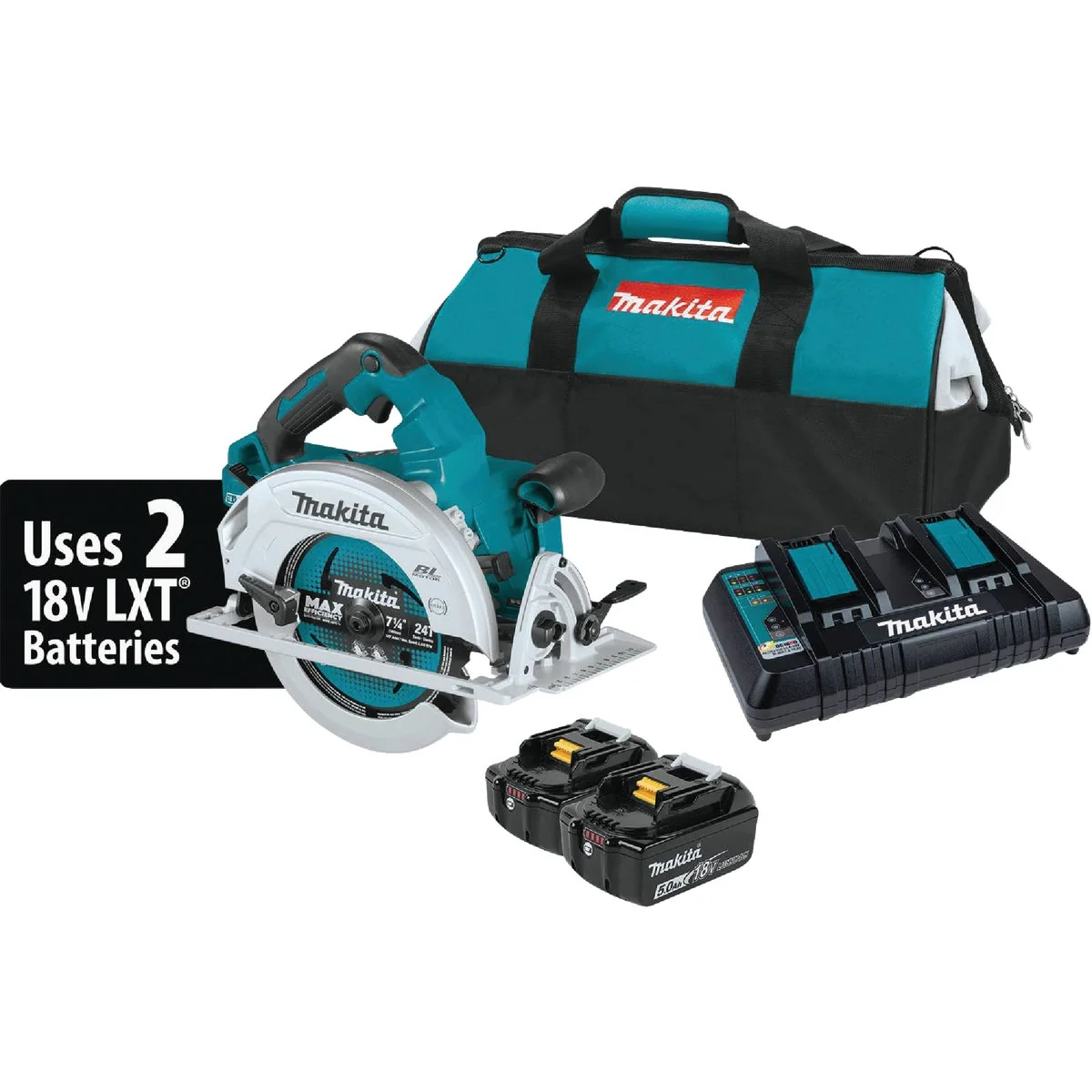 Exclusive Makita 18 Volt X2 LXT Lithium-Ion Brushless 7-1 4 In. Cordless Circular Saw Kit Luxury
