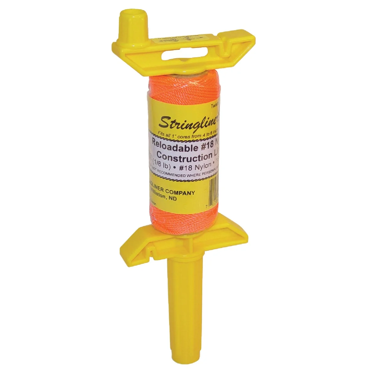 Professional Stringliner PRO135 Ft. Fluorescent Orange Twisted Nylon Mason Line Reel Elite