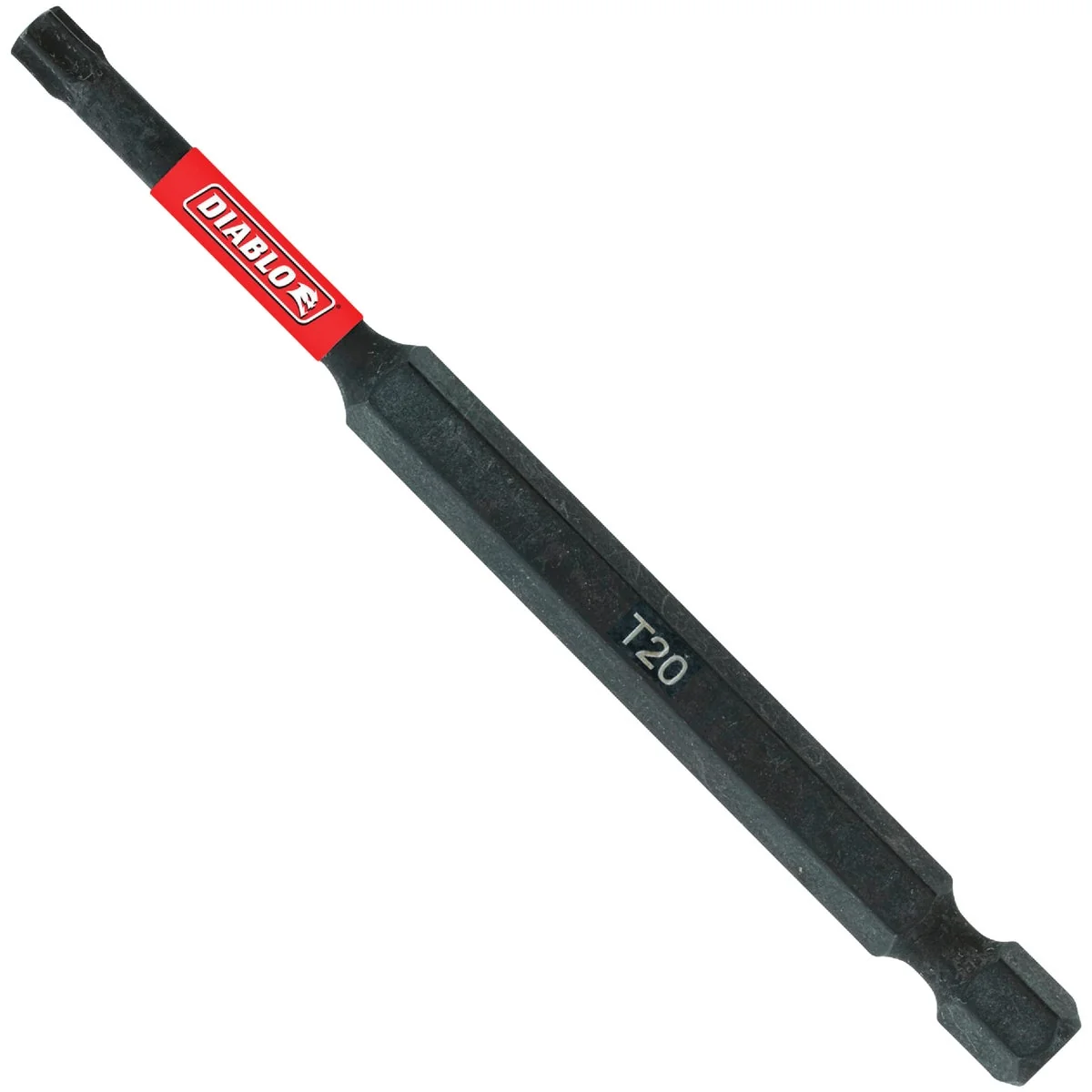 Premium Diablo T20 TORX 3-1 2 In. Power Impact Screwdriver Bit Modern