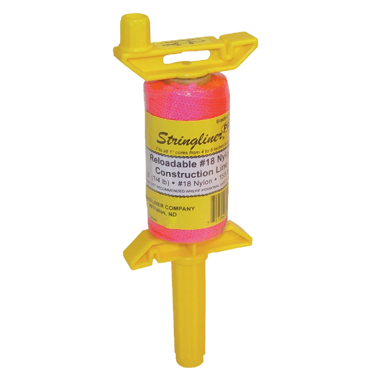 Contemporary Stringliner PRO 250 Ft. Fluorescent Pink Braided Nylon Mason Line Reel Expertly Made