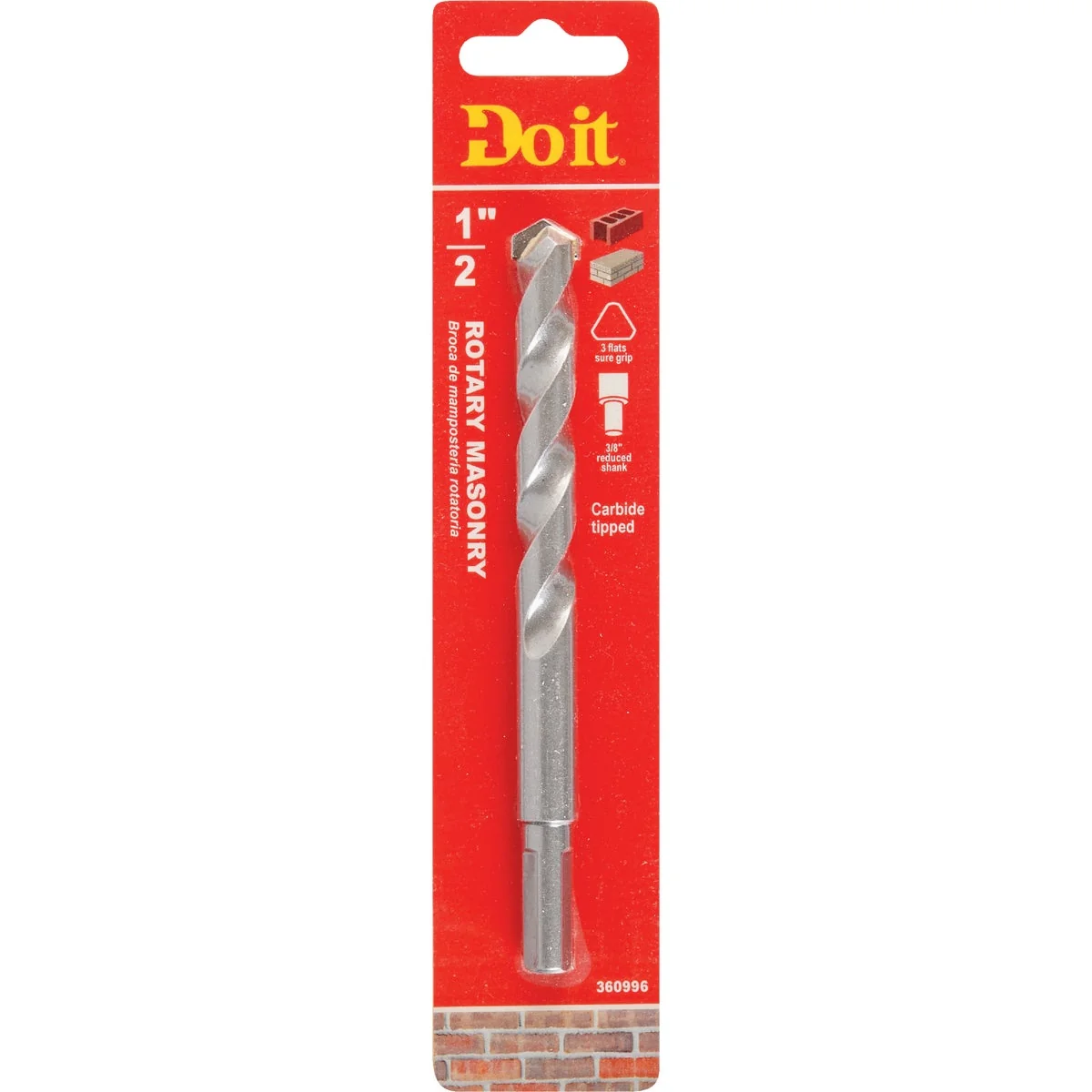 Fast Do it 1 2 In. x 6 In. Rotary Masonry Drill Bit Authentic