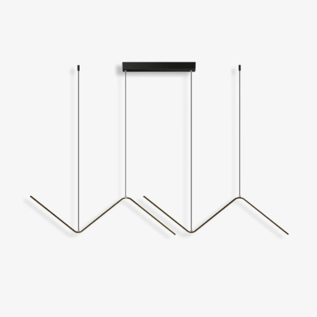Elegant Zigzag lineaire hanglamp Original Design