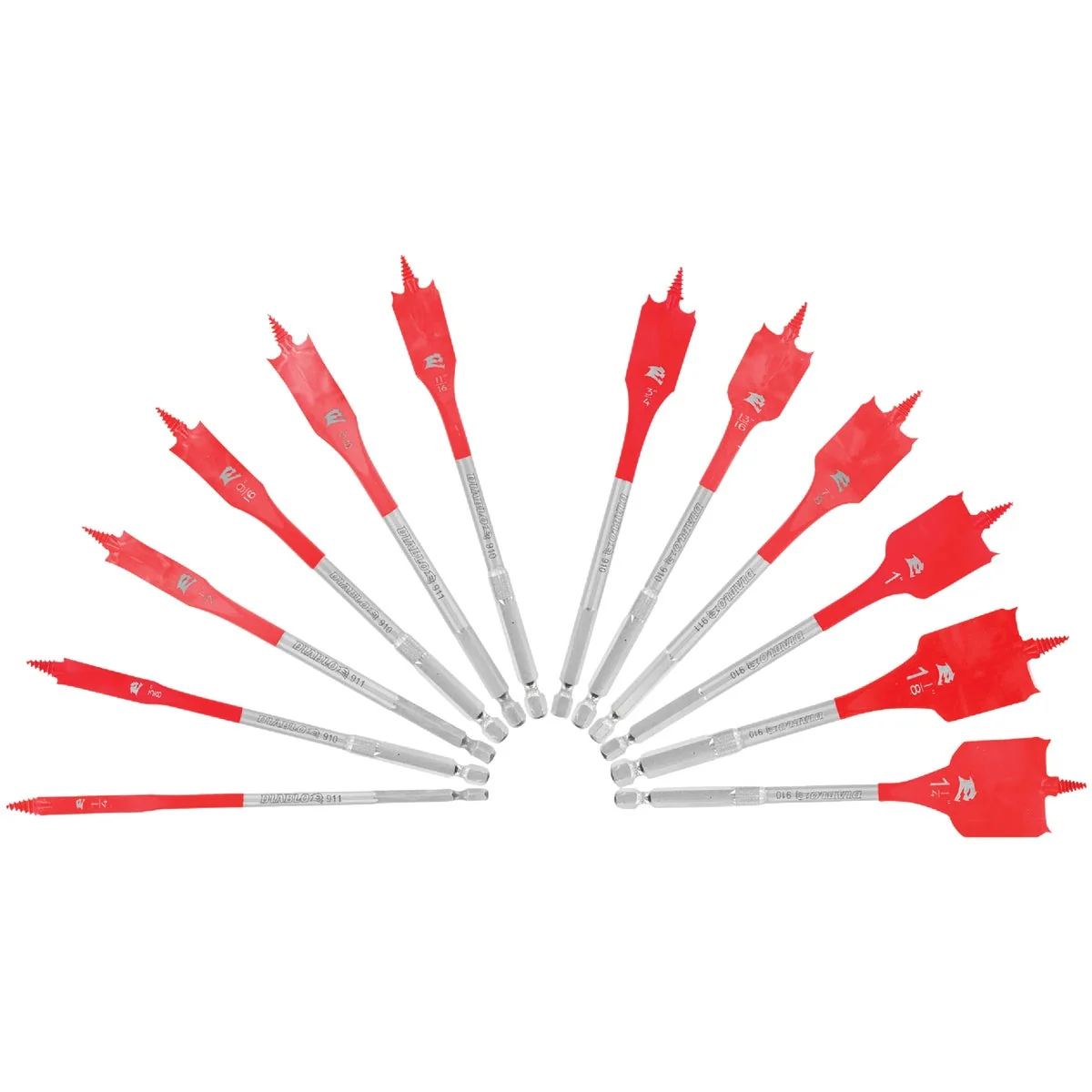 Flexible Diablo SPEEDemon Spade Bit Set 12-Piece Fashionable