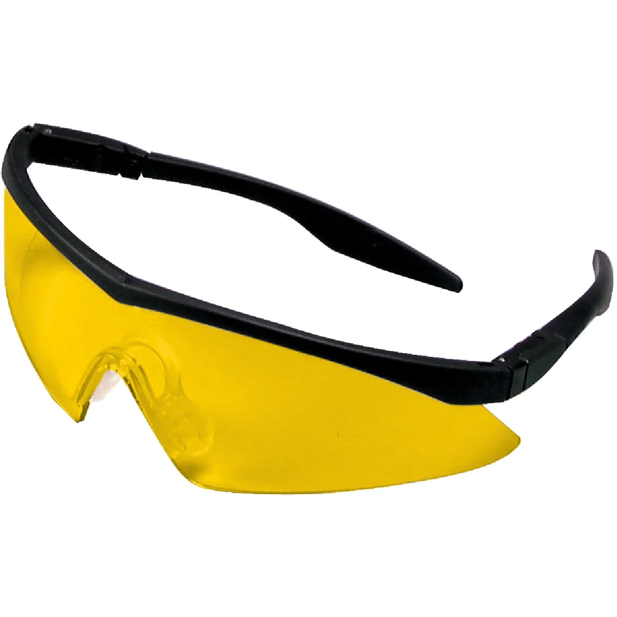 Modern Safety Works Straight Temple Black Frame Safety Glasses with Anti-Fog Amber Lenses Official