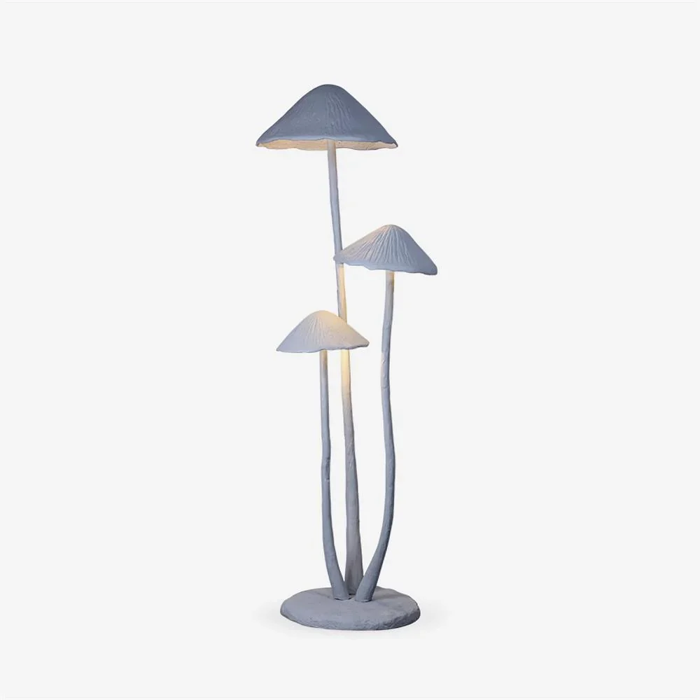 Secure Grijze Paddenstoel Sculptuur Vloerlamp Artisan