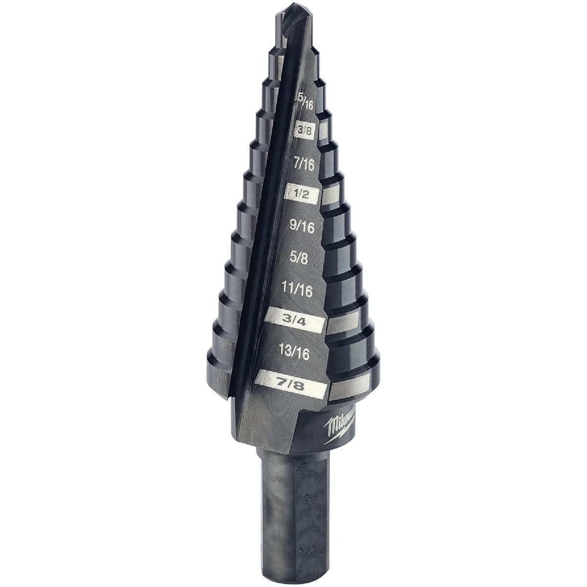 Verified Milwaukee 3 16 In. - 7 8 In. 4 Step Drill Bit 12 Steps Smooth