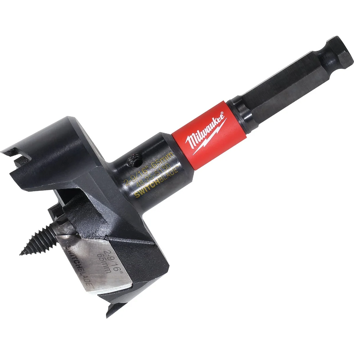High-Performance Milwaukee 2-9 16 In. x 4.375 In. SwitchBlade Self-Feed Wood Bit Secure