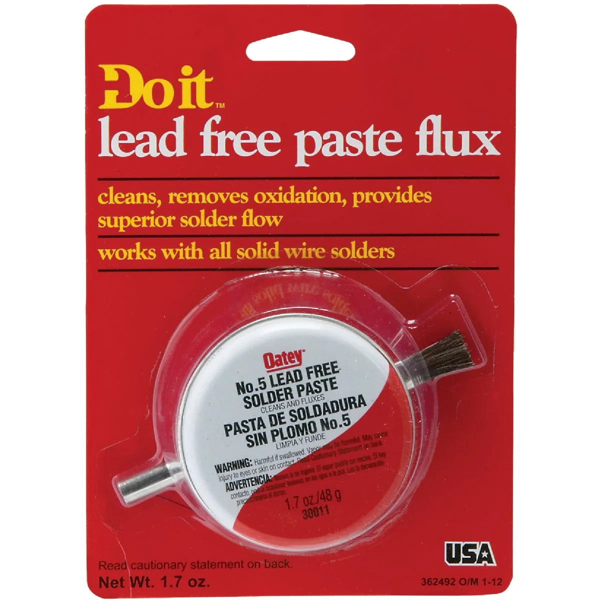 Consistent Do it No. 5 1.7 Oz. Lead- Soldering Flux with Brush Paste Trusted