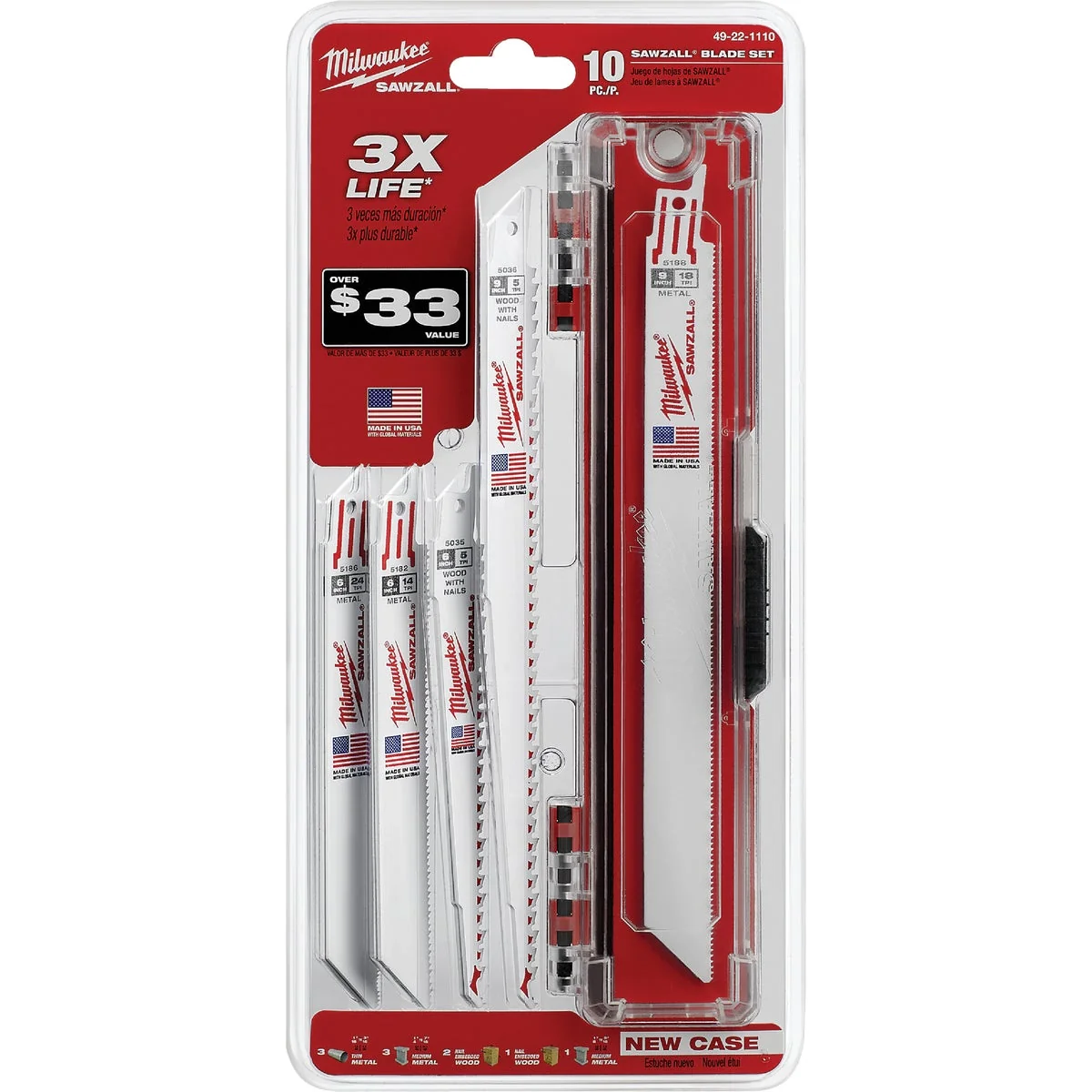 Quality Milwaukee Sawzall 10-Piece Reciprocating Saw Blade Set Refined