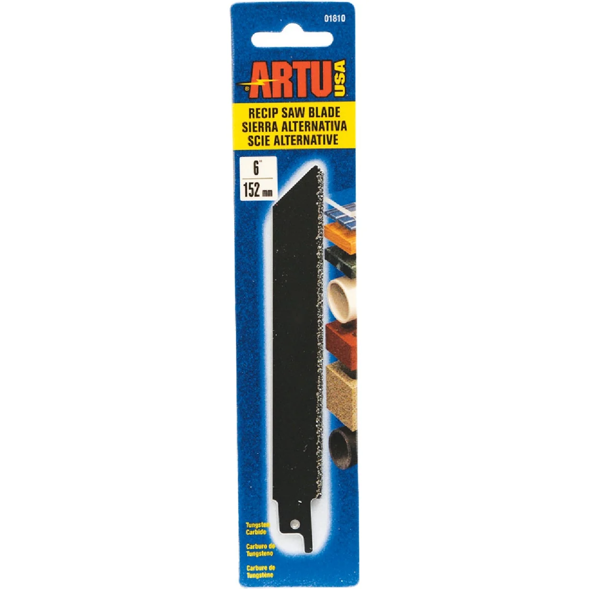 Fashionable ARTU 6 In. Carbide Grit Reciprocating Saw Blade Sophisticated