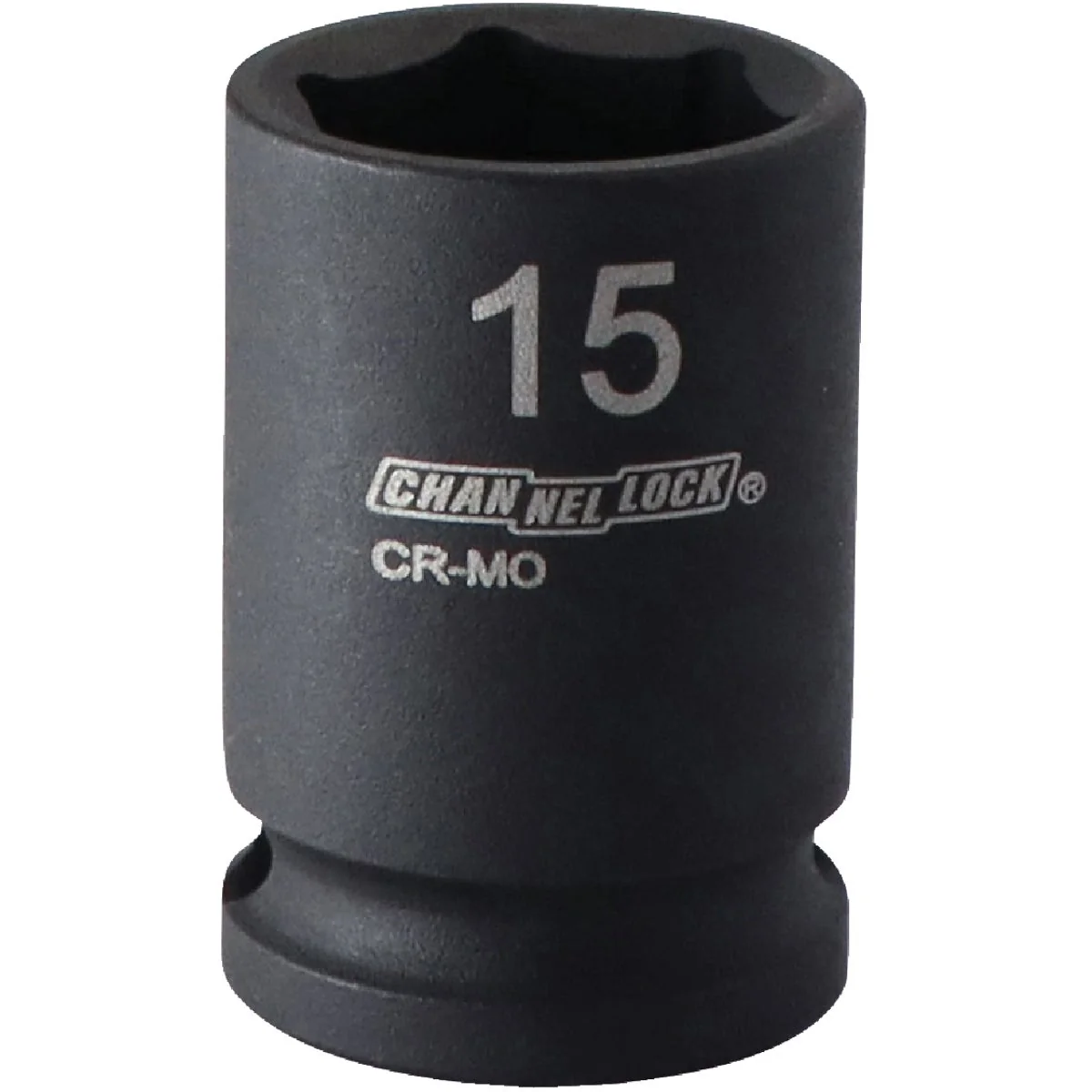 Organic Channellock 3 8 In. Drive 15 mm 6-Point Shallow Metric Impact Socket Official