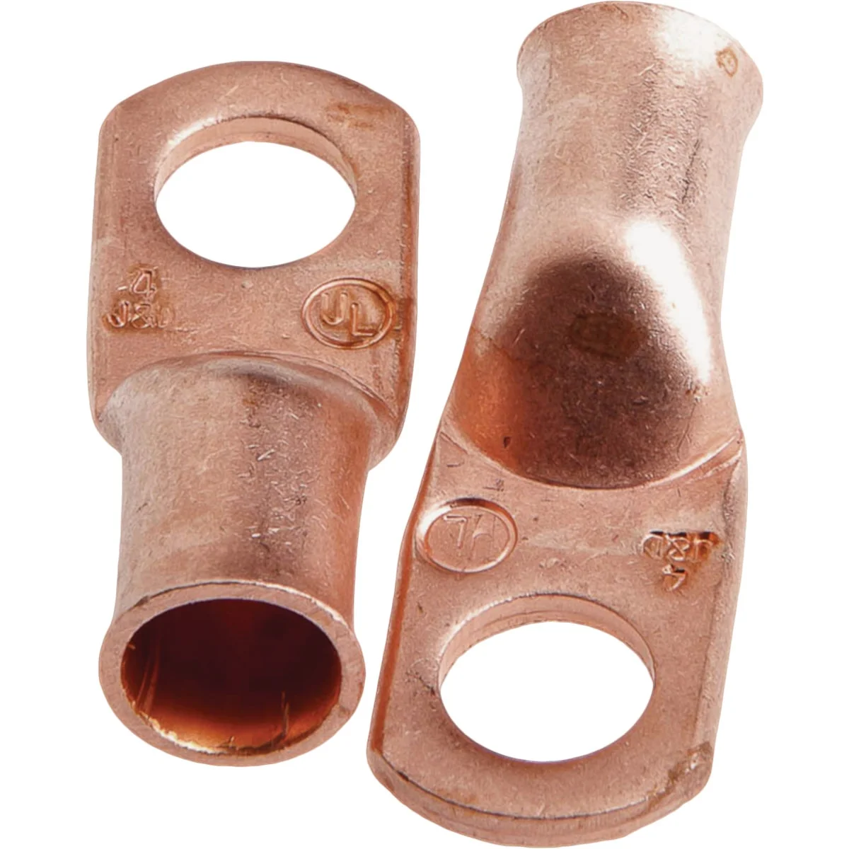 Crafted Forney 4 Cable x 5 16 In. Stud Copper Cable Lug 2-Pack Lightweight