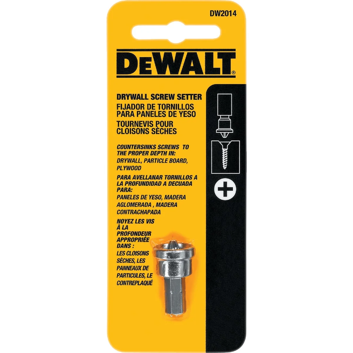 Recyclable DeWalt 2 Phillips Insert Drywall Dimpler Screw Setter Fast
