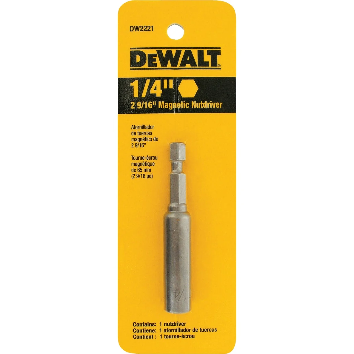 Smart DeWalt 1 4 In. x 2-9 16 In. Magnetic Nutdriver Bit Lightweight