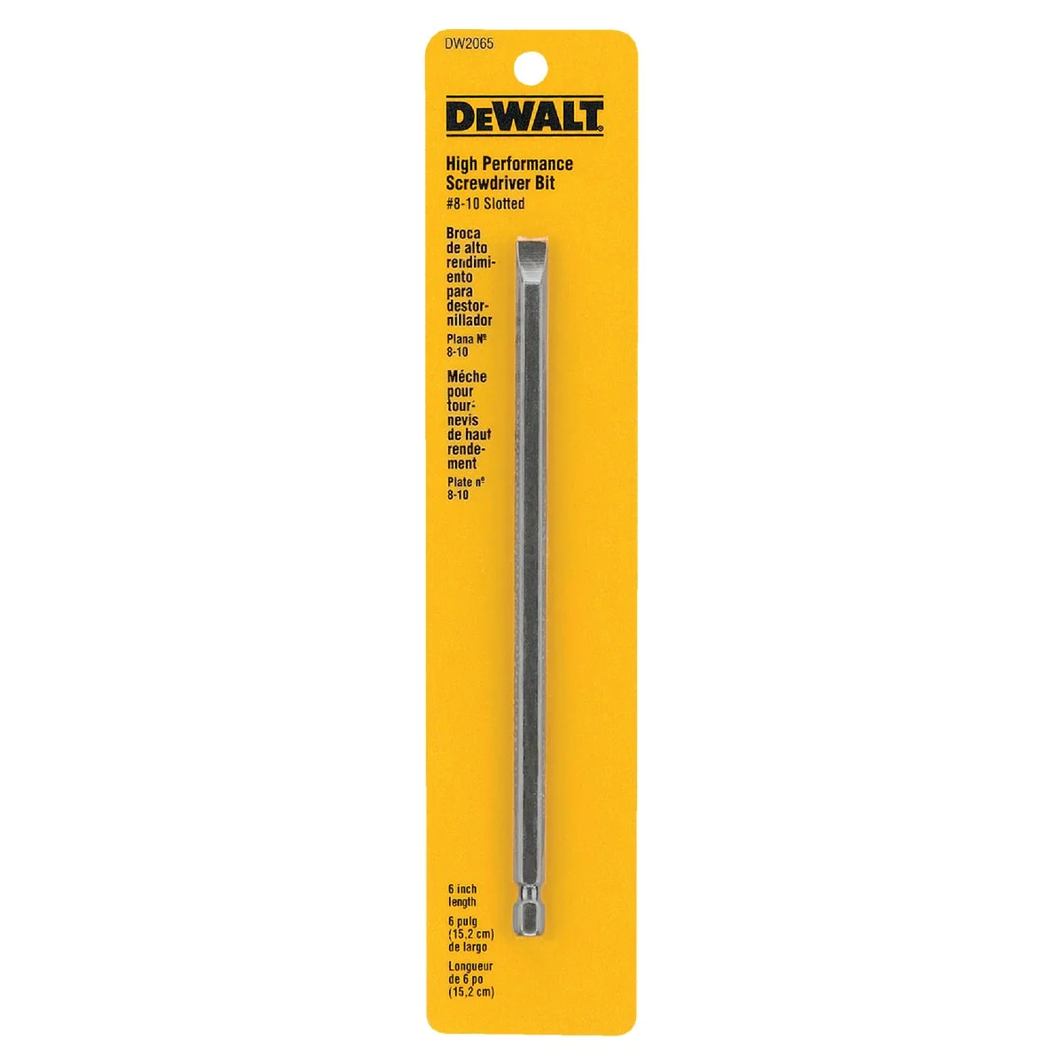 Fast DeWalt Slotted 8-10 6 In. 1 4 In. Power Screwdriver Bit Proven