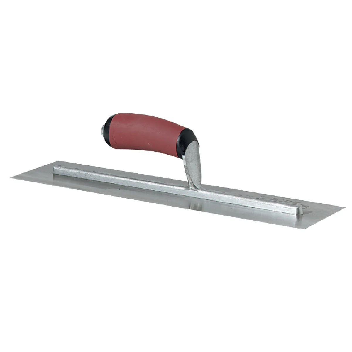 Unique Marshalltown 4 In. x 16 In. High Carbon Steel Finishing Trowel with Curved DuraSoft Handle Smooth