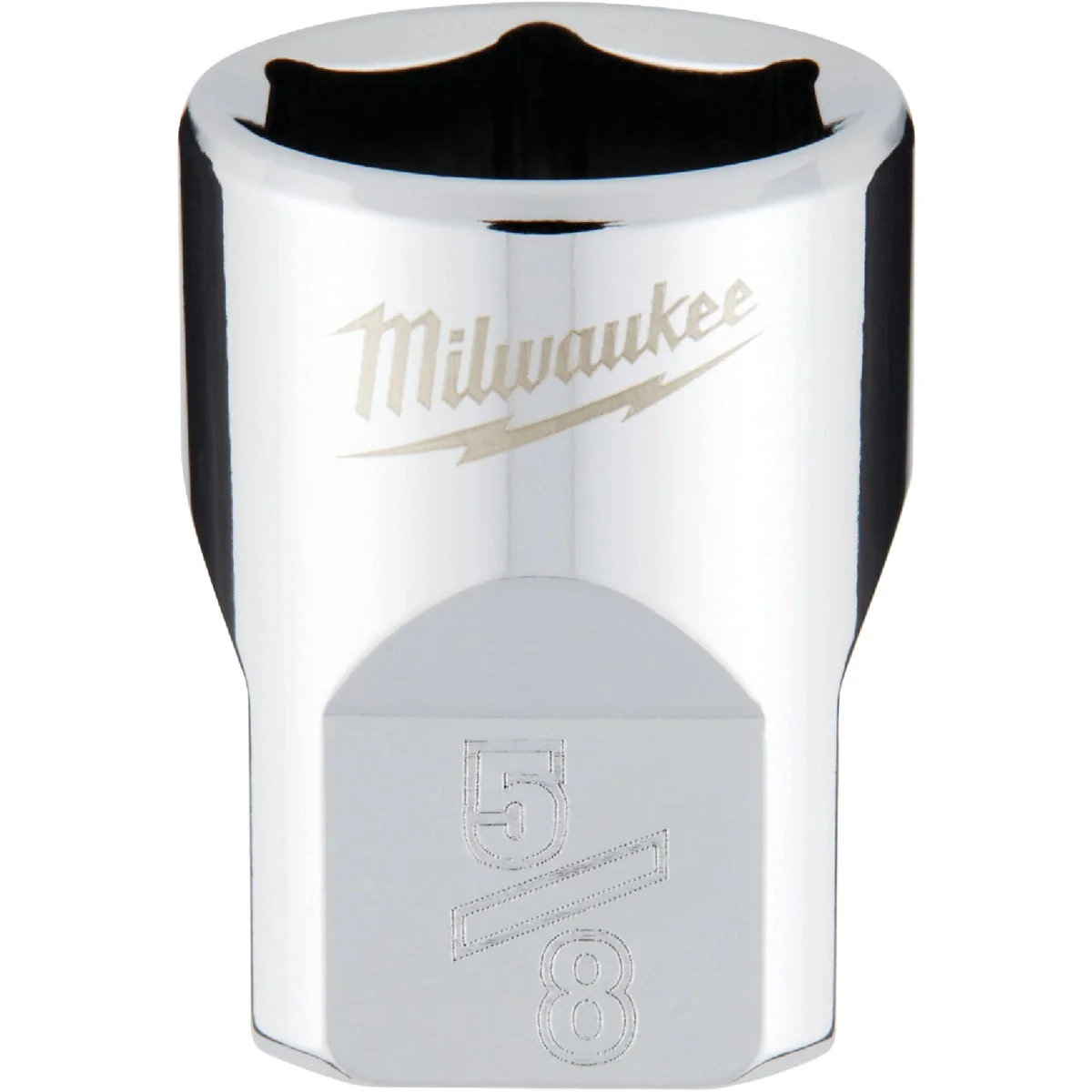 Smart Milwaukee 3 8 In. Drive 5 8 In. 6-Point Shallow Standard Socket with FOUR FLAT Sides Official