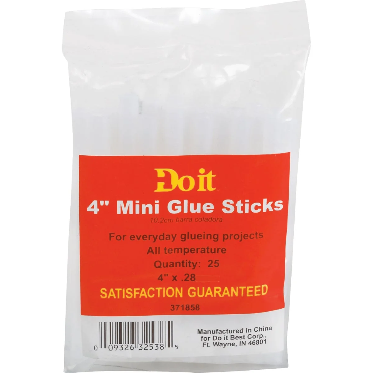 Flexible Do it 4 In. Mini Clear Hot Melt Glue 25-Pack Original