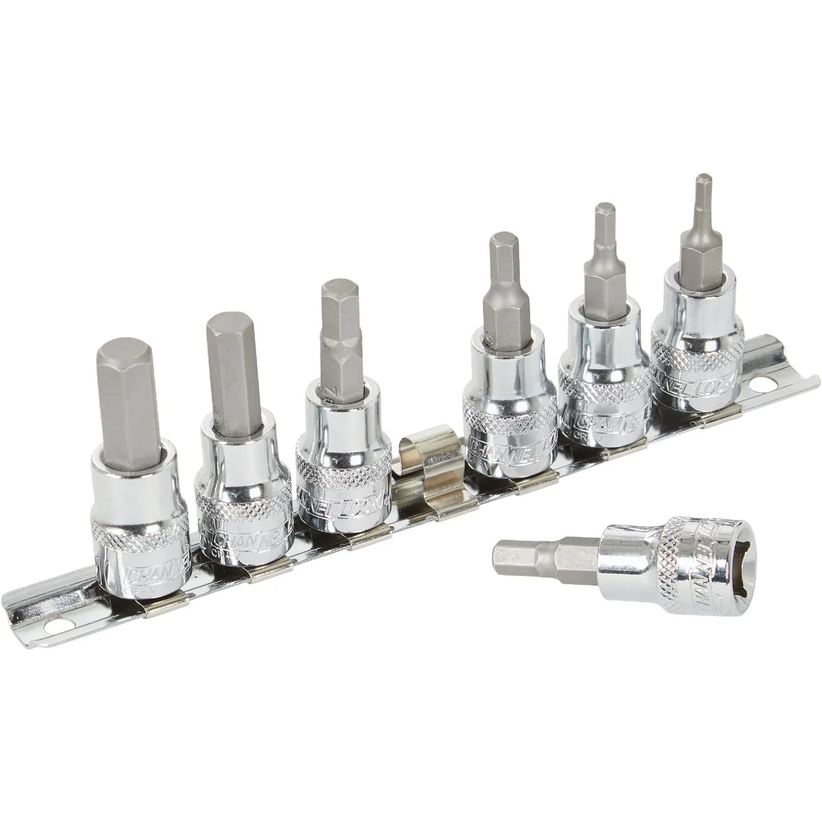 Minimalist Channellock Metric 3 8 In. Drive 6-Point Hex Bit Socket Set 7-Piece Optimized