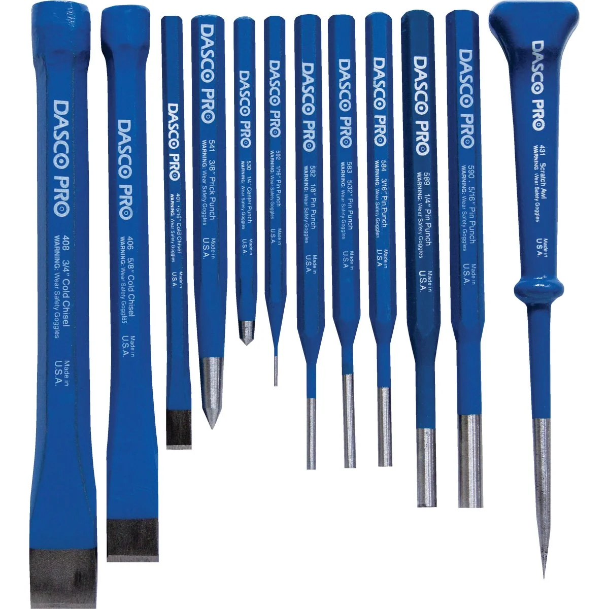 Specialty Dasco Punch Chisel Set 12-Piece Versatile
