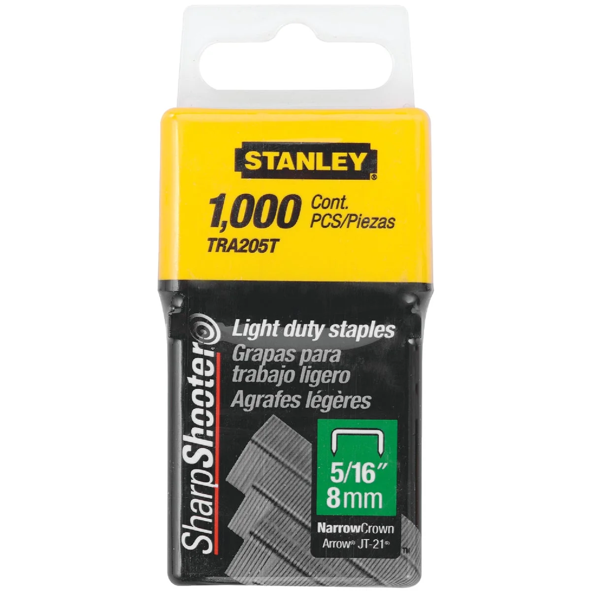 Genuine Stanley SharpShooter Light-Duty Narrow Crown Staple 5 16 In. 1000-Pack Effective