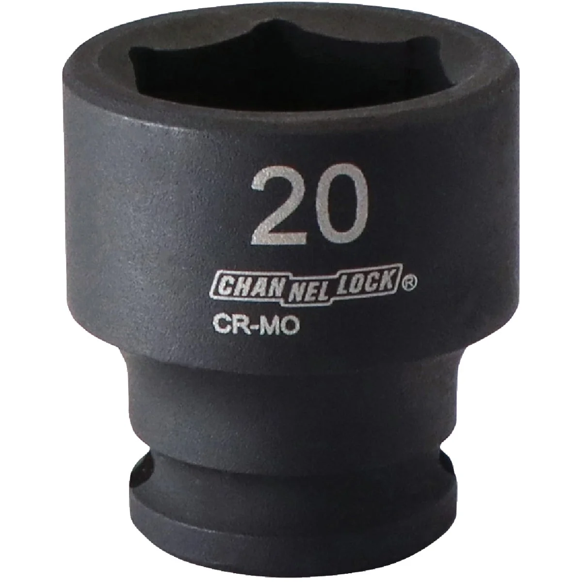 Lightweight Channellock 3 8 In. Drive 20 mm 6-Point Shallow Metric Impact Socket Contemporary