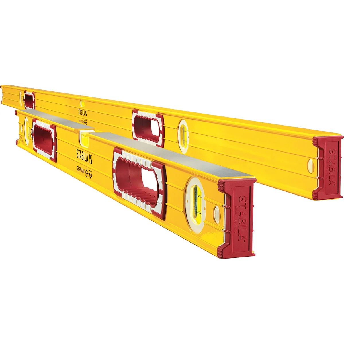 Traditional Stabila 78 In. Aluminum Jamber Box Level 24 to 40 In. Extendable Level Set Quality