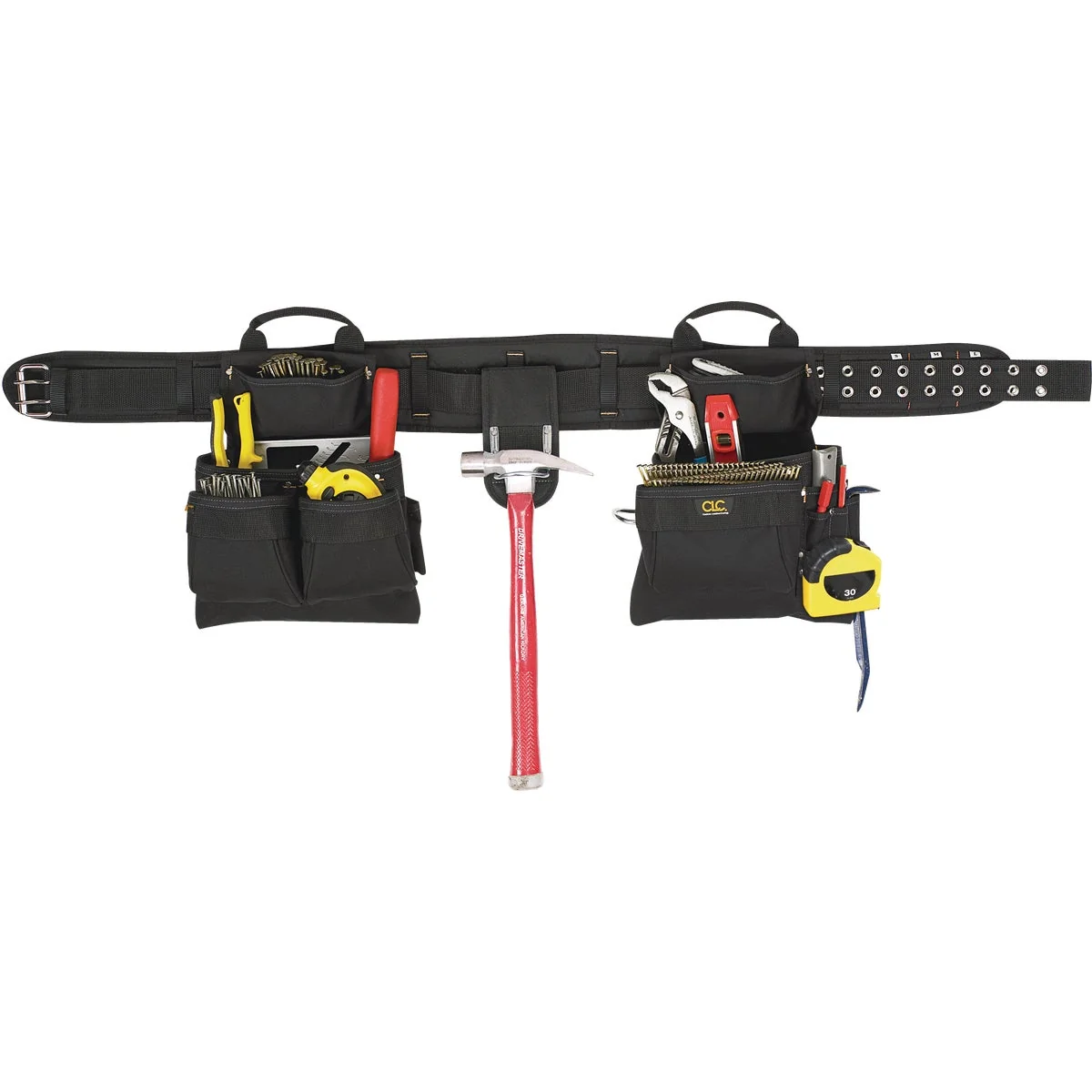Optimized CLC 17-Pocket Ballistic Poly Carpenter Apron System 4-Piece Casual