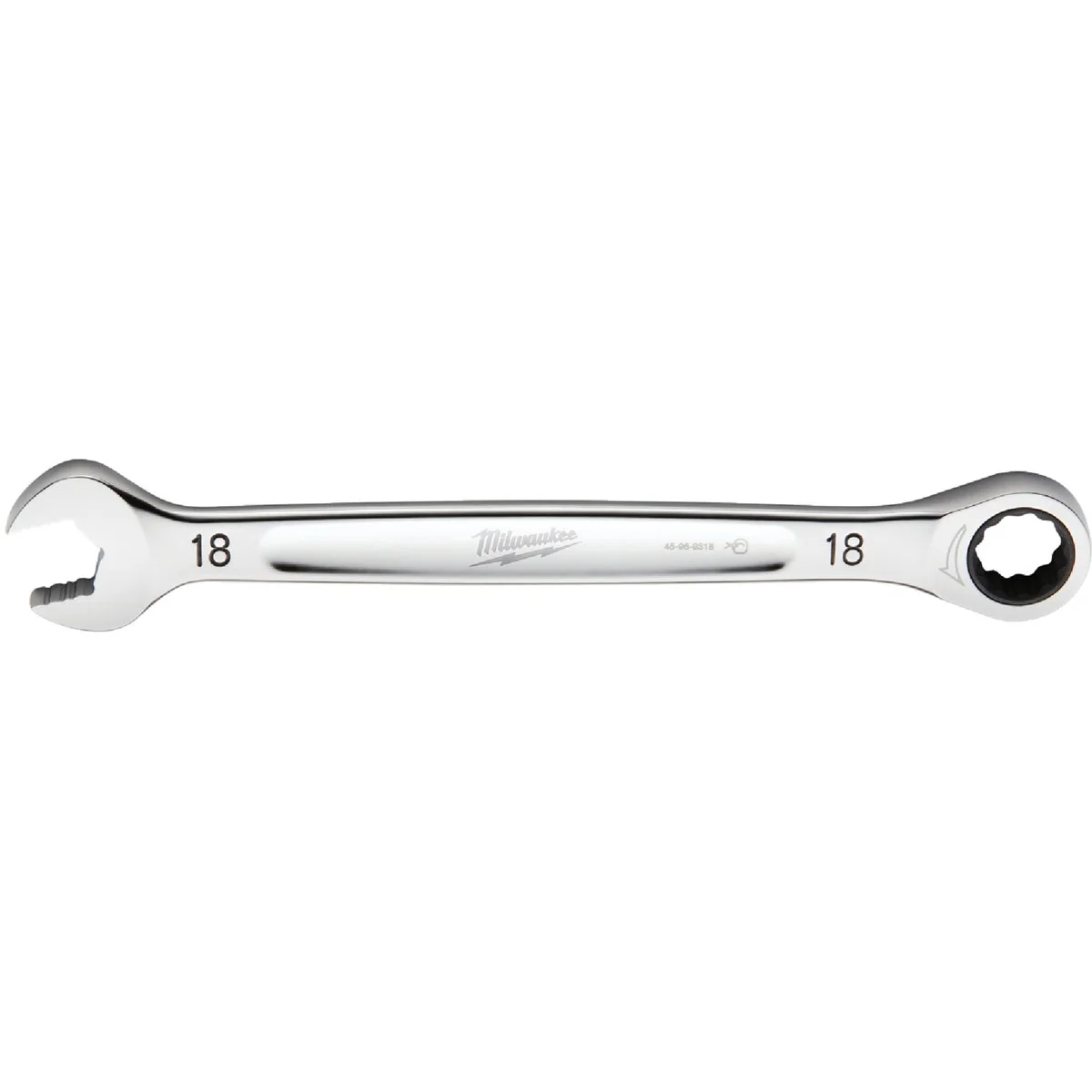 Responsible Milwaukee Metric 18 mm 12-Point Ratcheting Combination Wrench Solid