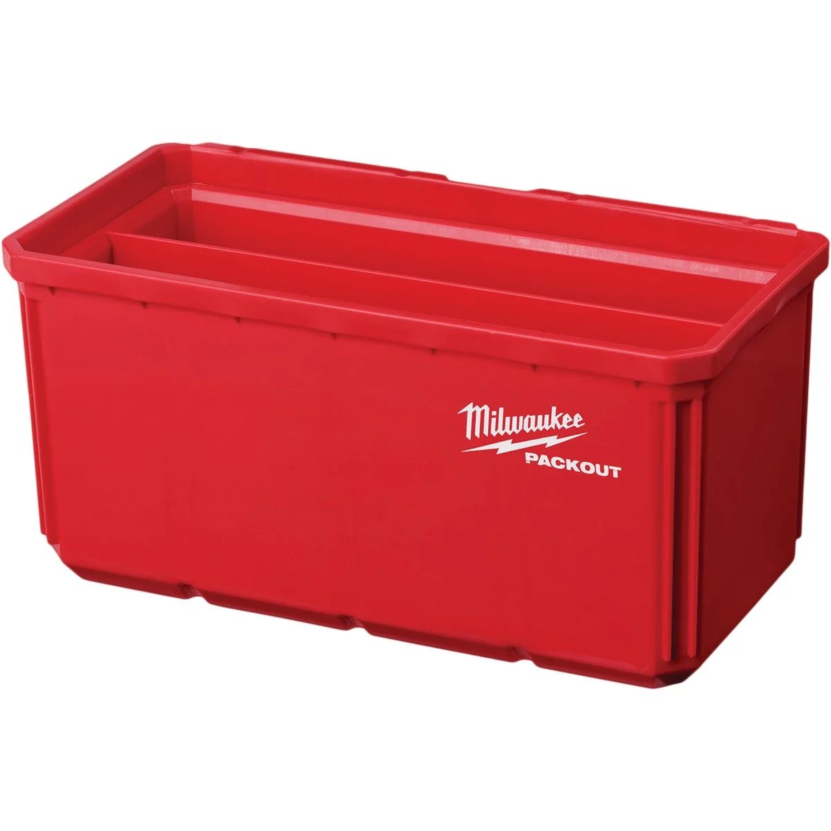 Original Milwaukee PACKOUT Plastic Red Large Bin Set 2-Pack User-Friendly