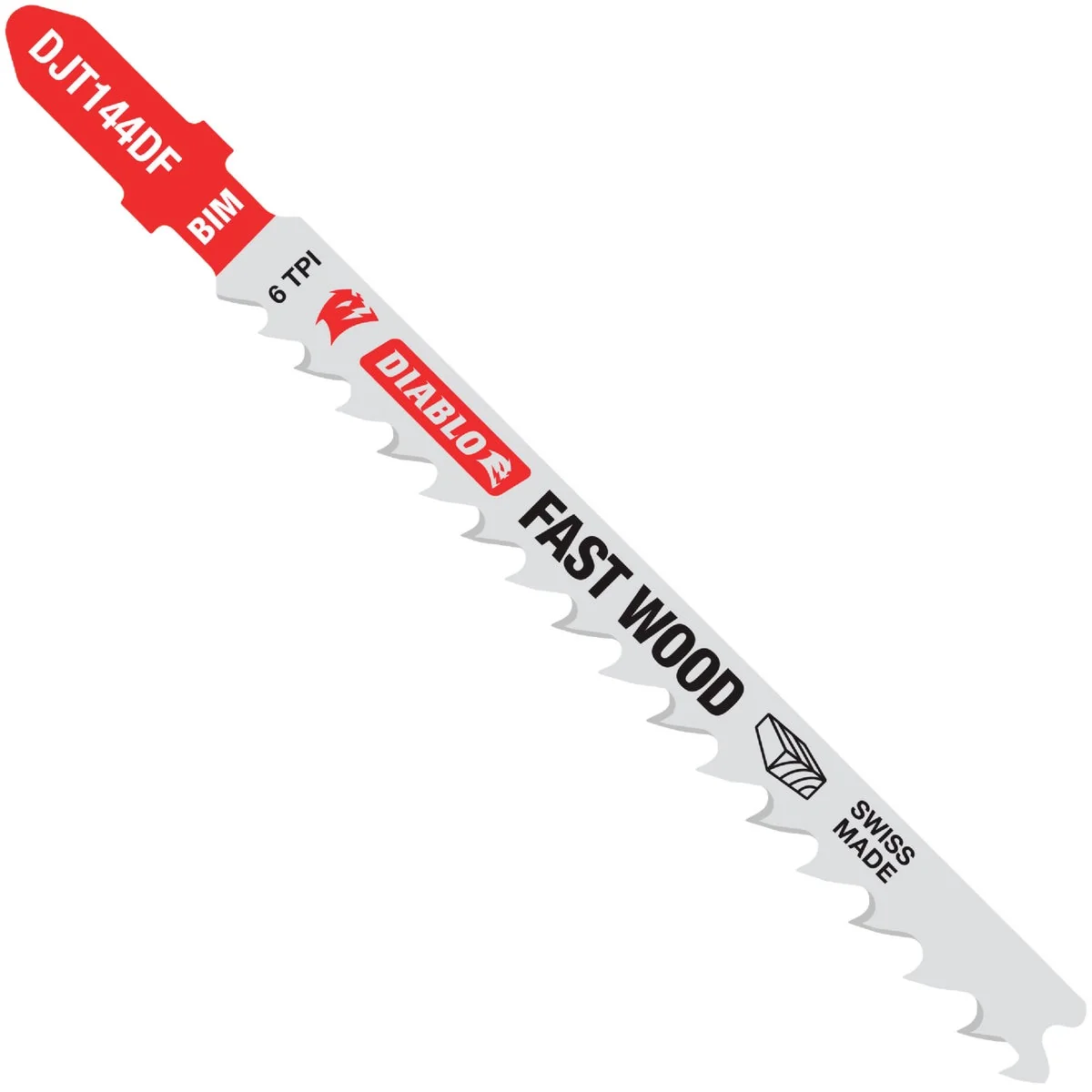 Relaxed Diablo T-Shank 4 In. x 6 TPI Bi-Metal Jig Saw Blade for Fast Wood Cuts 5-Pack Natural