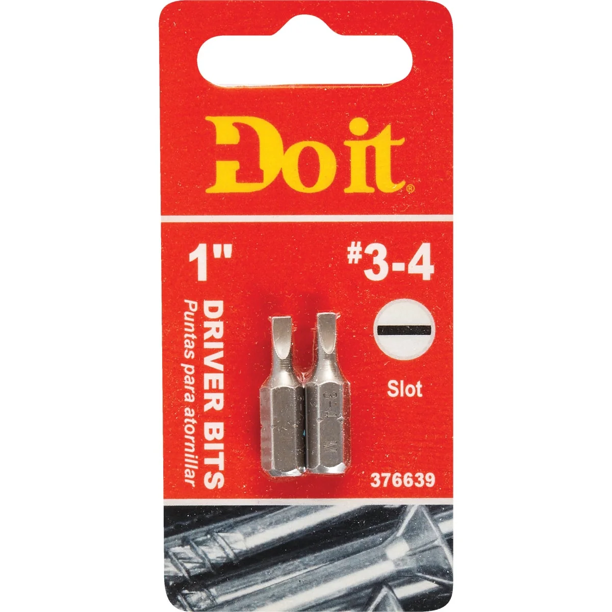 Functional Do it 3-4 Slotted 1 In. Insert Screwdriver Bit 2-Pack Lightweight